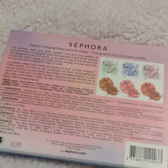 Sephora Holographic face and cheek palette - Picture 2 of 4